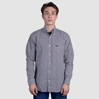 Camisa Xadrez Masculina Manga Longa - Preto/Branco - Strut