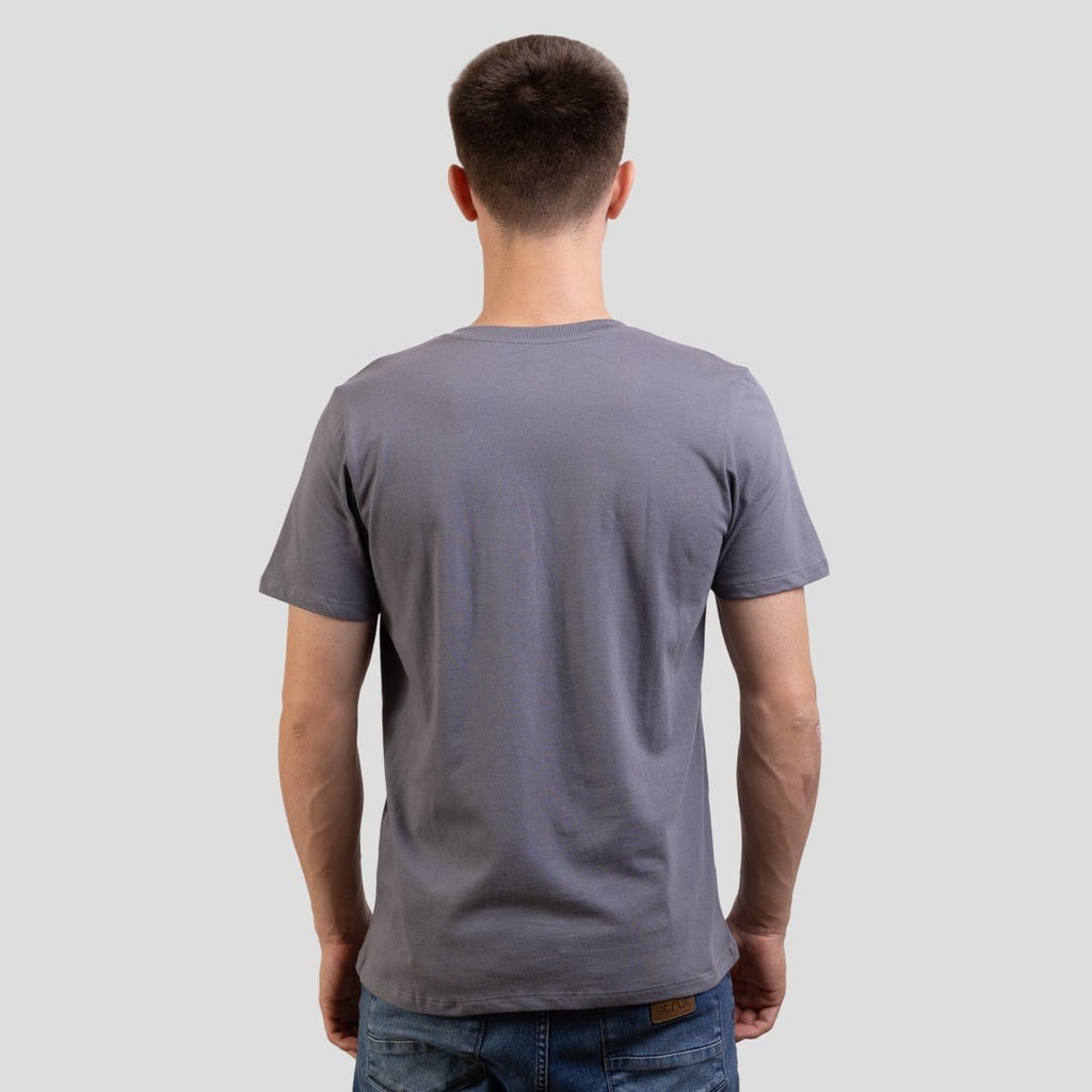Camiseta Basica Masculina Estampada Strut Cinza - Strut