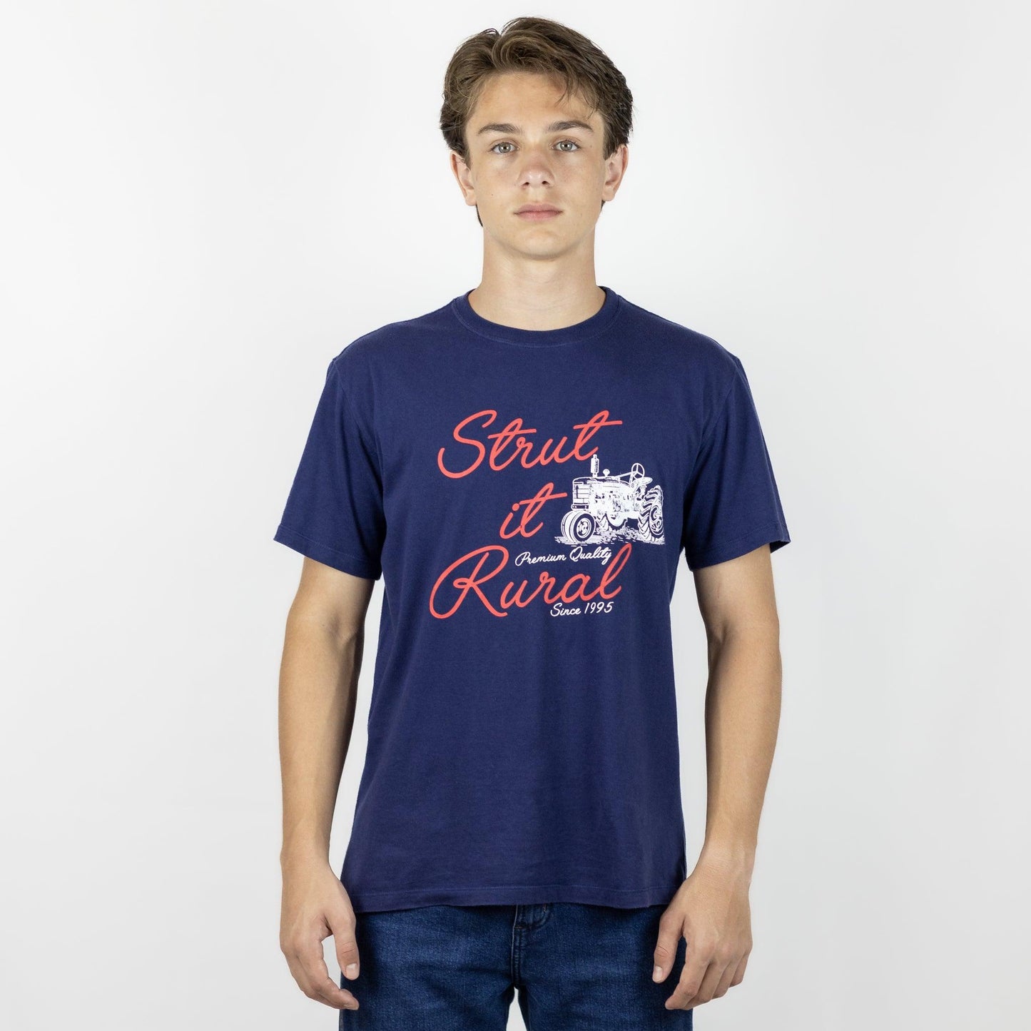 Camiseta Básica Strut Estampada Azul Marinho - Strut
