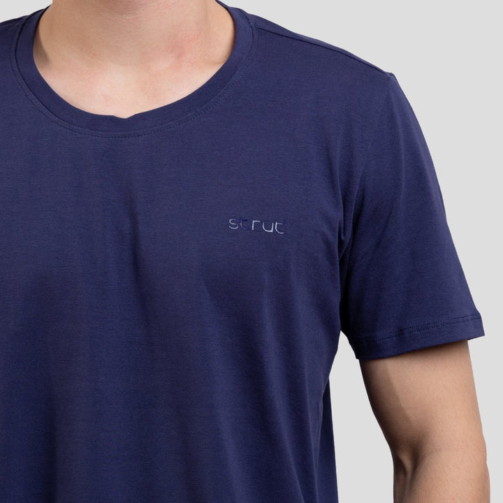 Camiseta Básica Strut Gola Careca Azul Marinho - Strut