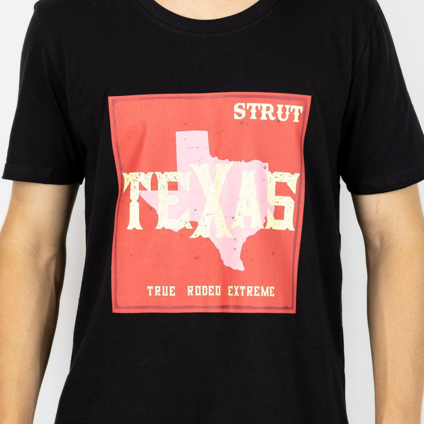 Camiseta Básica Strut Gola Careca Texas Preta - Strut