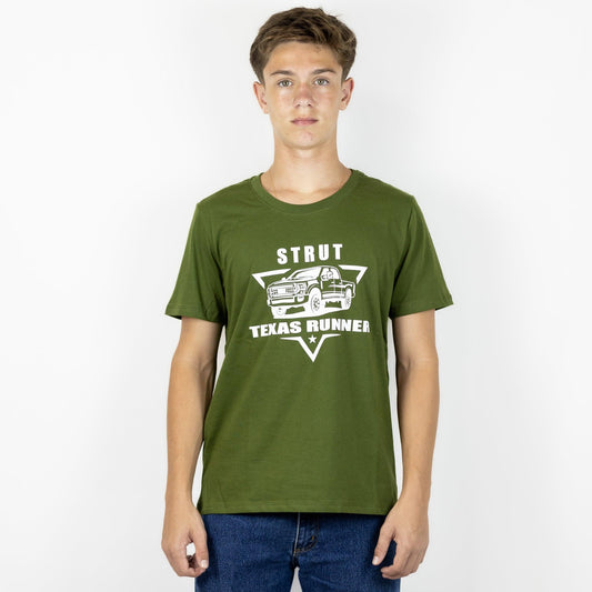 Camiseta Básica Strut Texas Runner Verde Militar - Strut