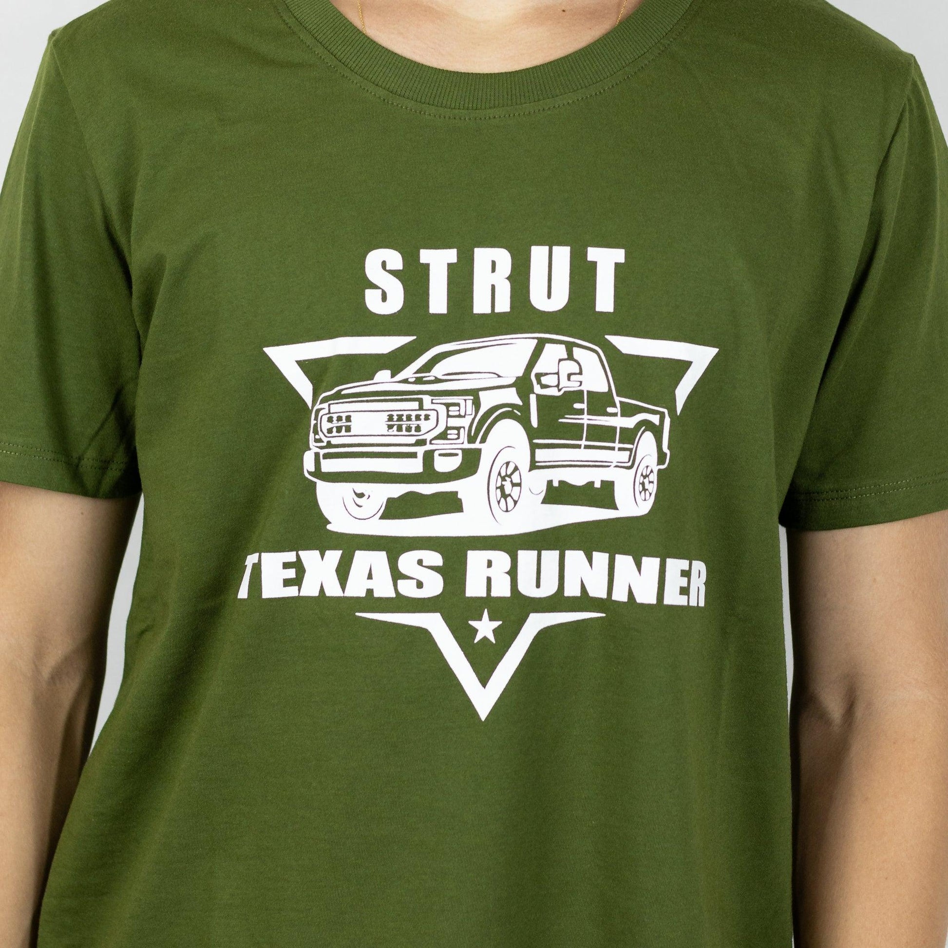 Camiseta Básica Strut Texas Runner Verde Militar - Strut