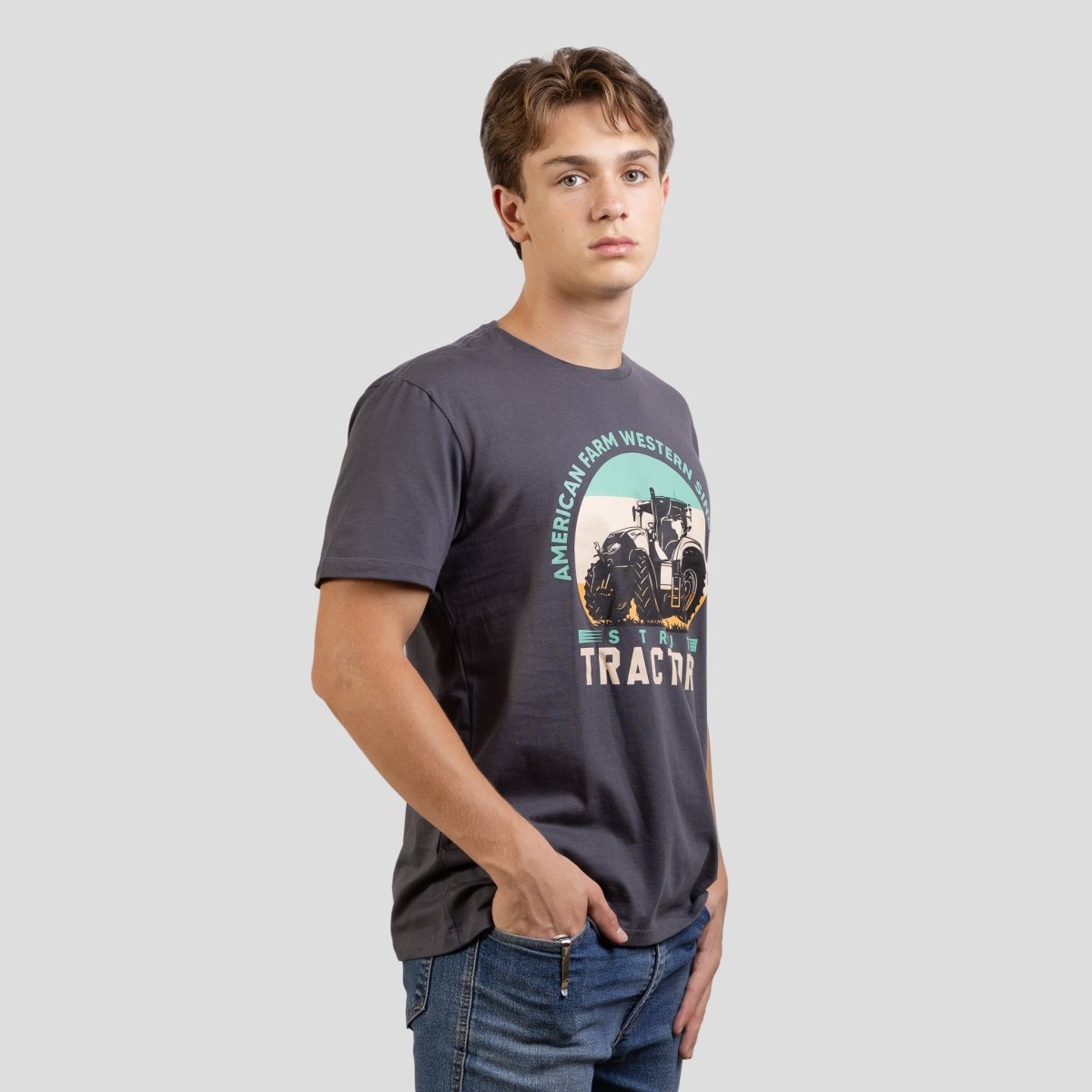 Camiseta Básica Strut Tractor Cinza - Strut