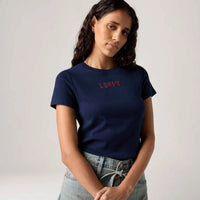 Camiseta Feminina Levis® Essential Azul Marinho Manga Curta - Strut