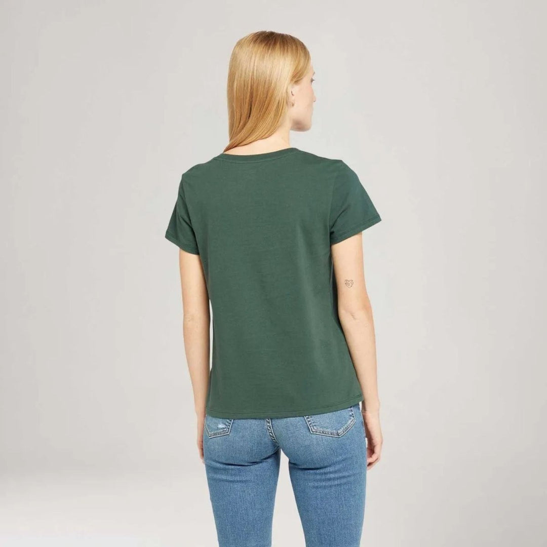 Camiseta Feminina Levis® The Perfect Tee Verde Manga Curta - Strut