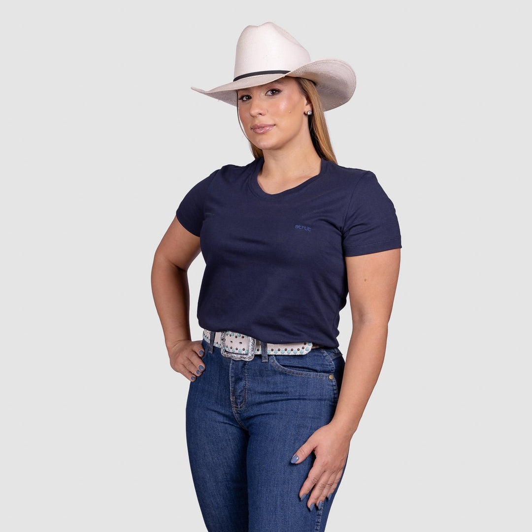 Camiseta Feminina Strut Algodão Pima - Dark - Strut