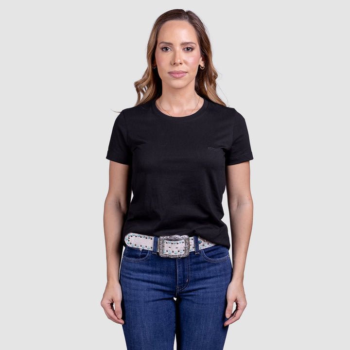 Camiseta Feminina Strut Algodão Pima - Preto - Strut