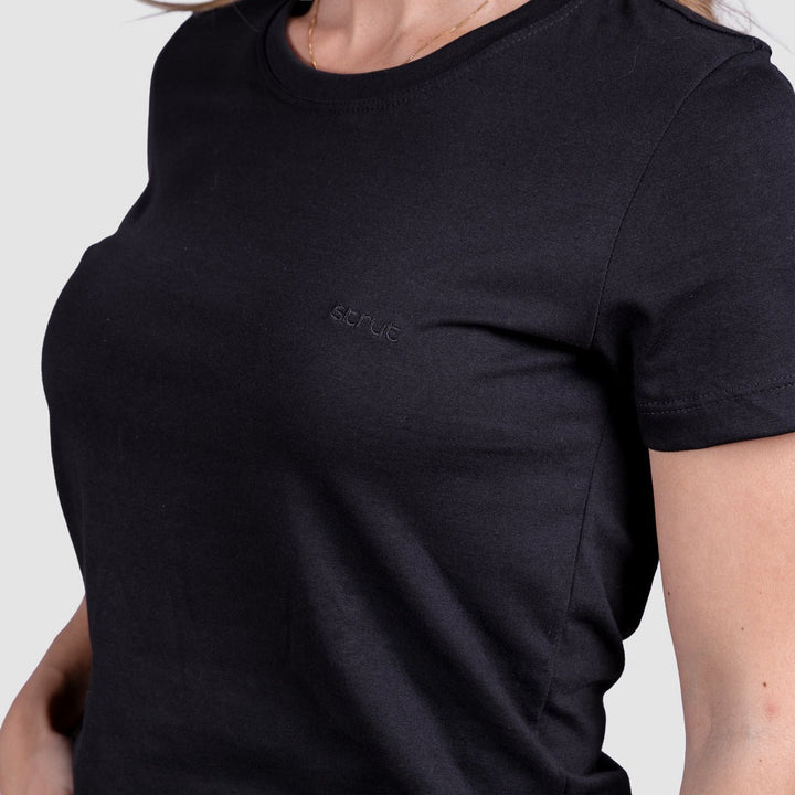 Camiseta Feminina Strut Algodão Pima - Preto - Strut