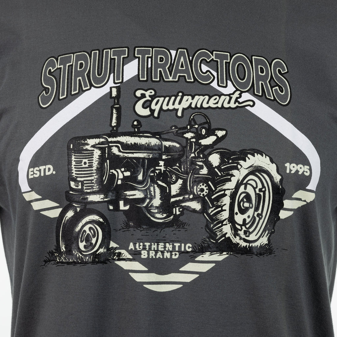 Camiseta Gola Careca Strut Tractors Cinza - Strut