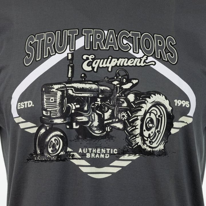 Camiseta Gola Careca Strut Tractors Cinza - Strut