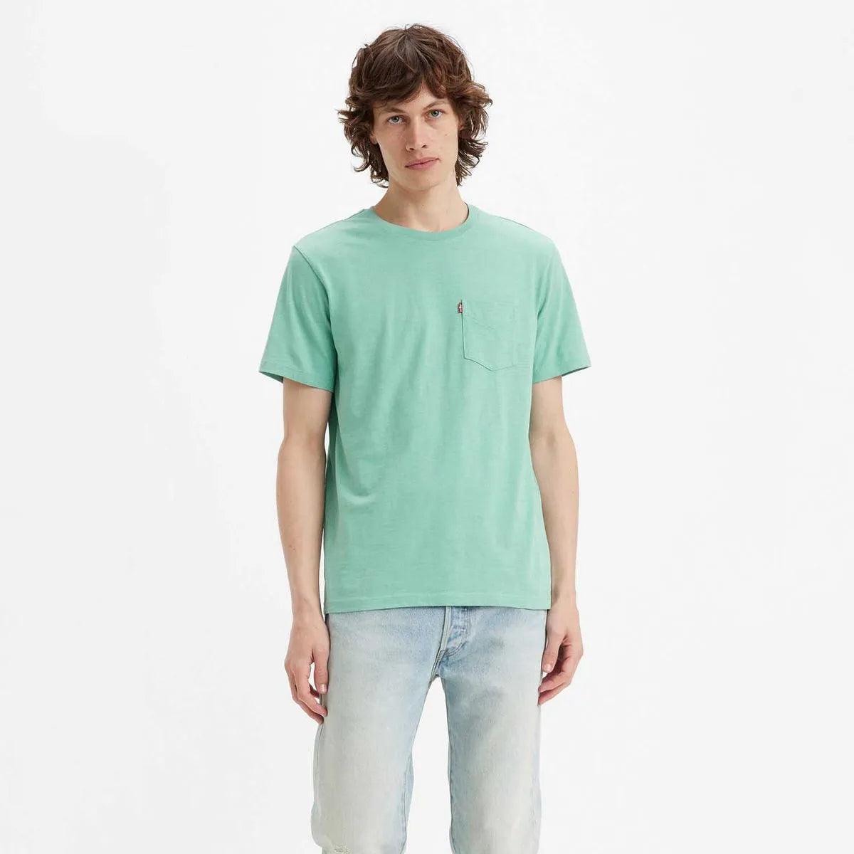 Camiseta Levi's® Classic Com Bolso Manga Curta Verde - Strut
