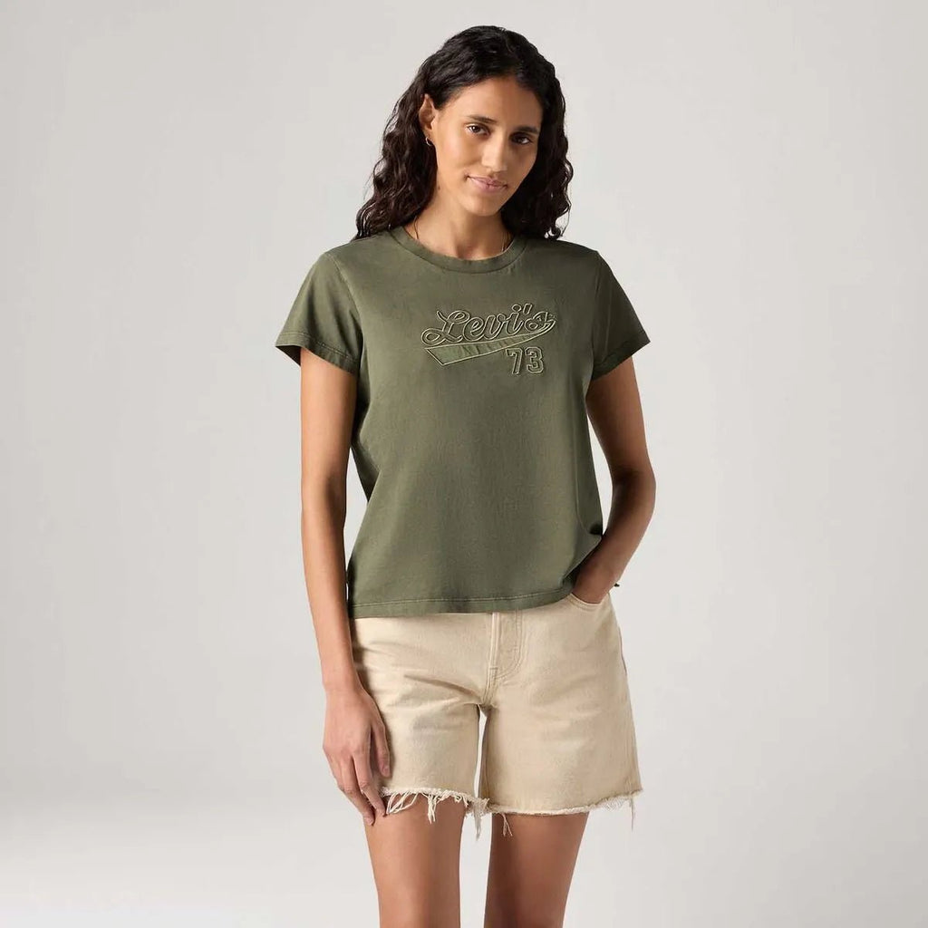 Camiseta Levi's® Graphic Boxy Verde Manga Curta - Strut