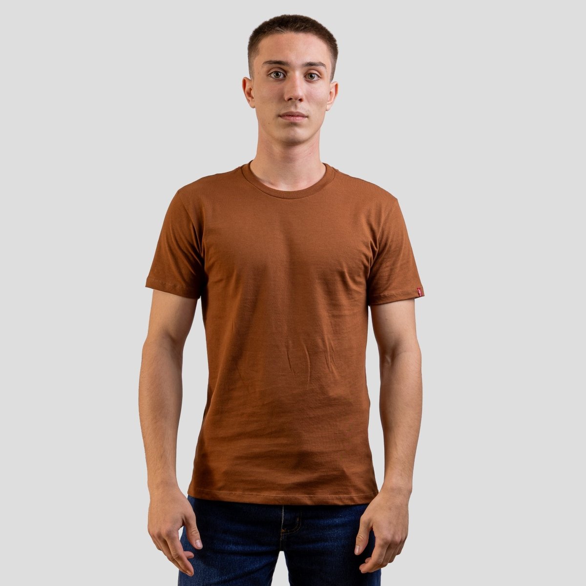Camiseta Levis Slim Tab Tee Marrom - Strut