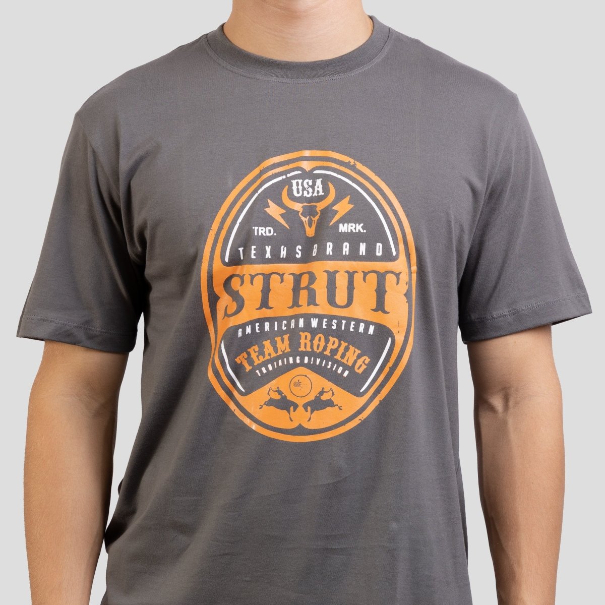 Camiseta Masculina Gola Redonda Strut Team Roping - Strut