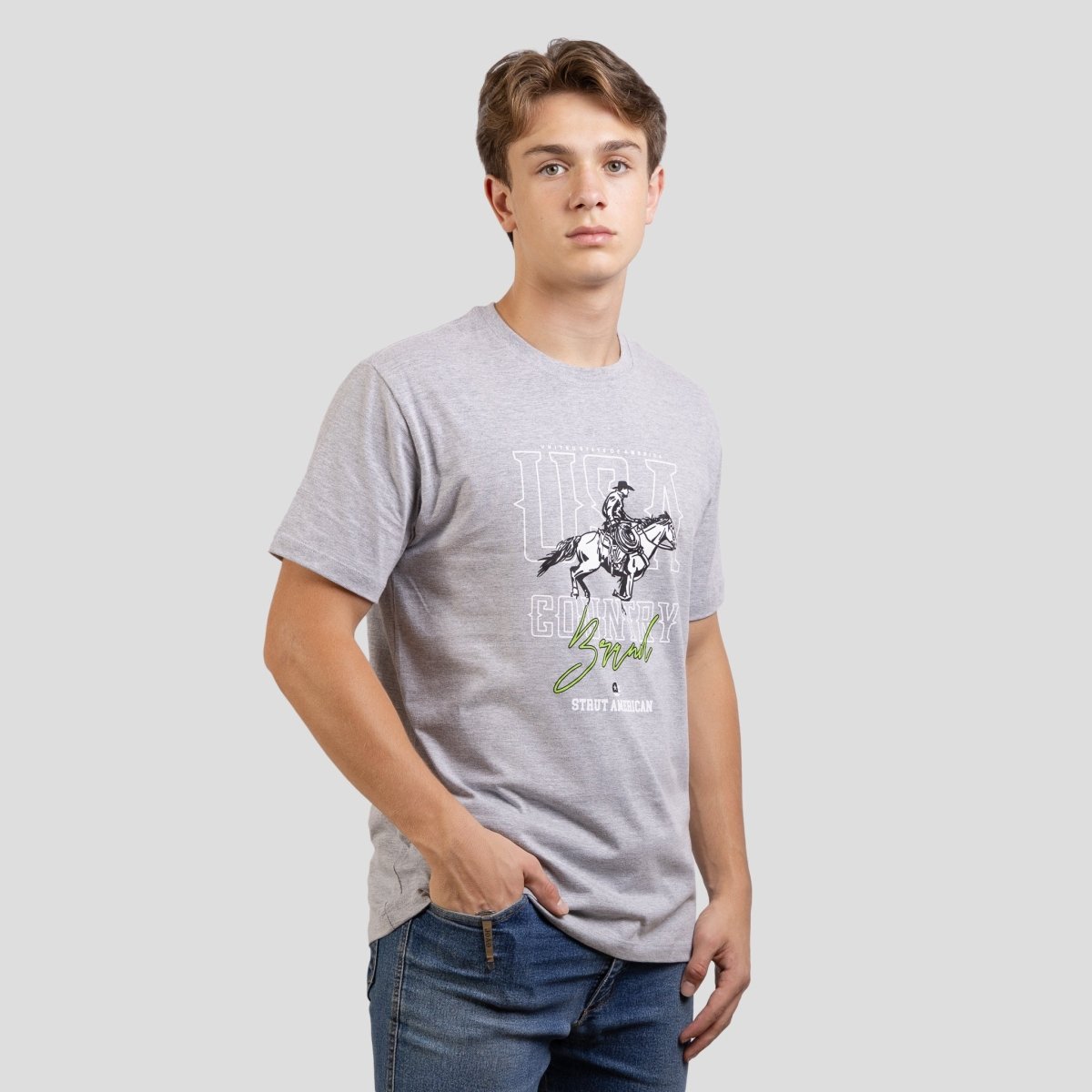 Camiseta Masculina Gola Redonda Strut Usa Country - Strut