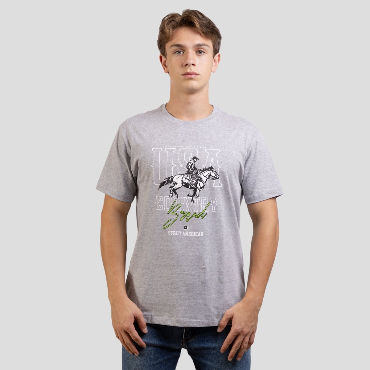 Camiseta Masculina Gola Redonda Strut Usa Country - Strut