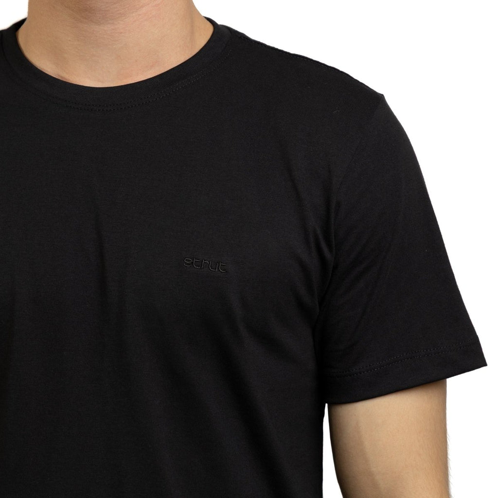 Camiseta Masculina Strut Algodão Pima - Preto - Strut