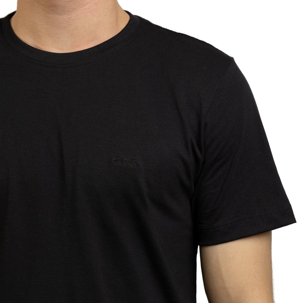 Camiseta Masculina Strut Algodão Pima - Preto - Strut