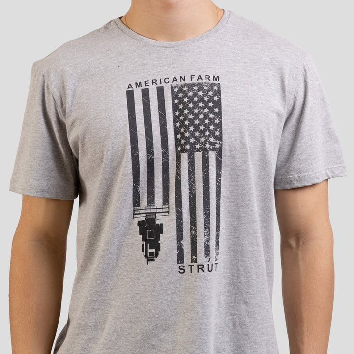 Camiseta Strut Estampada American Farm Cinza - Strut