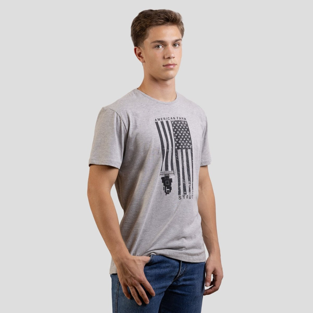 Camiseta Strut Estampada American Farm Cinza - Strut