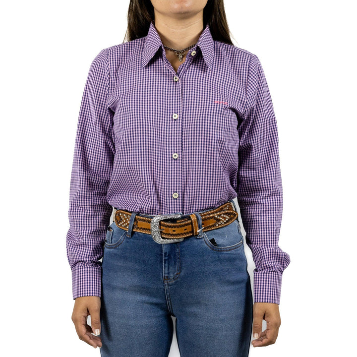 Camisete Manga Longa Xadrez Strut Lilas - Strut