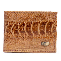 Carteira Masculina em Couro de Canela de Avestruz chestnut - Strut