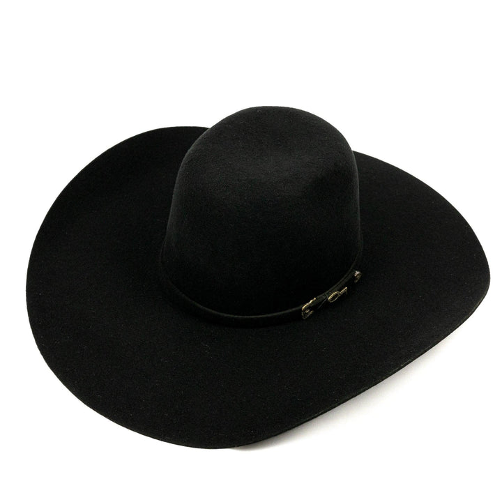 Chapéu Cury Texas Aba 12,5cm Preto Pelo e Lã - Strut