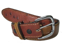 Cinto Strut Masculino em Couro de Avestruz Whisky - Strut