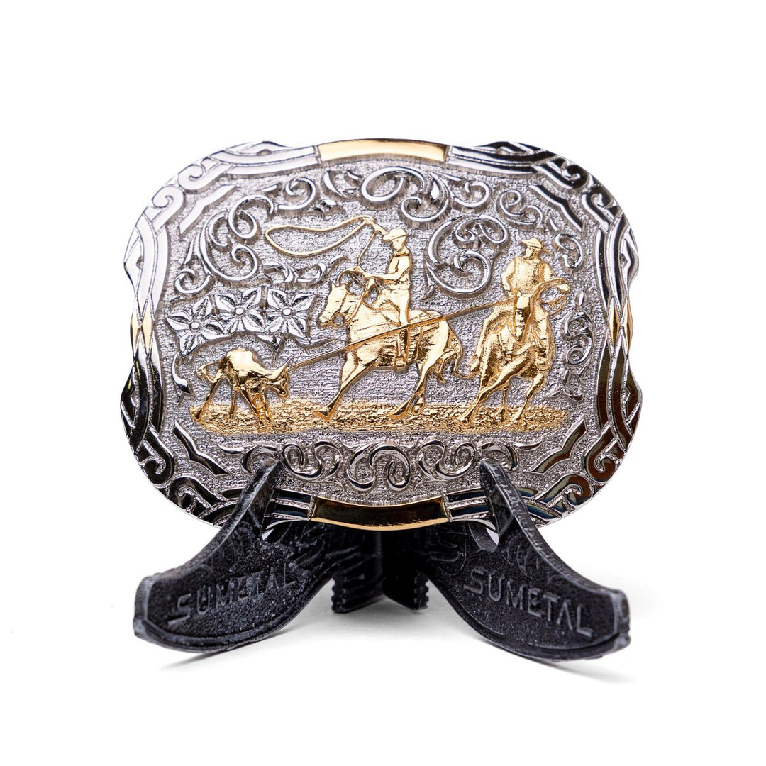 Fivela Sumetal Country Team Roping Masculina - Strut