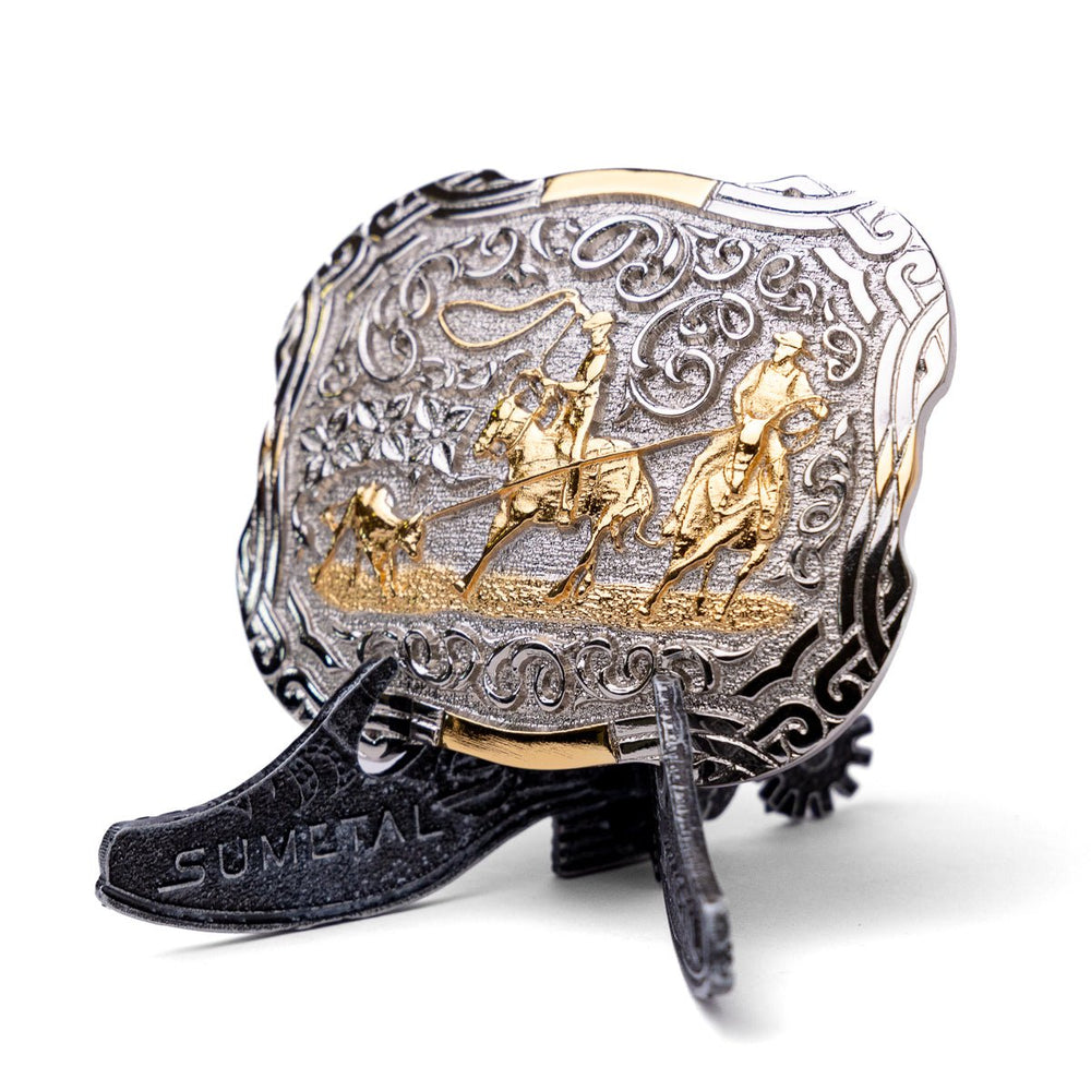 Fivela Sumetal Country Team Roping Masculina - Strut