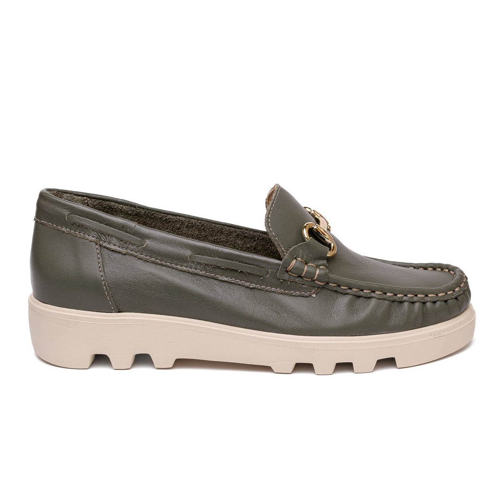 Mocassim Feminino Strut Confort - Oliva - Strut