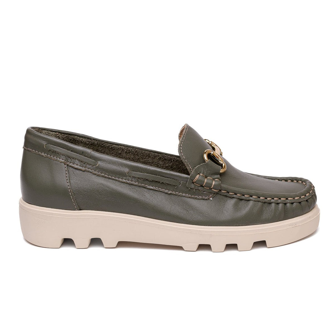 Mocassim Feminino Strut Confort - Oliva - Strut