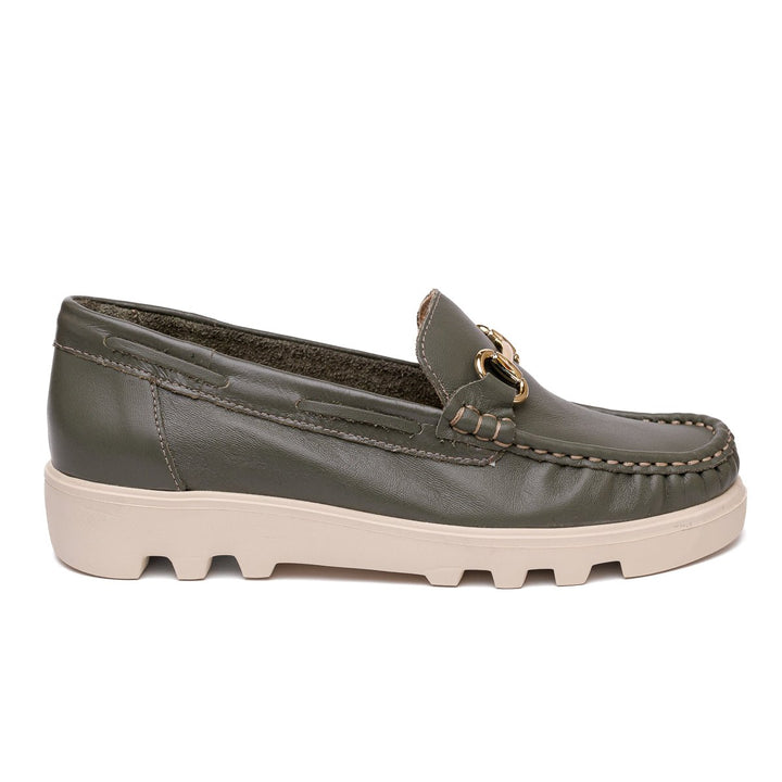 Mocassim Feminino Strut Confort - Oliva - Strut