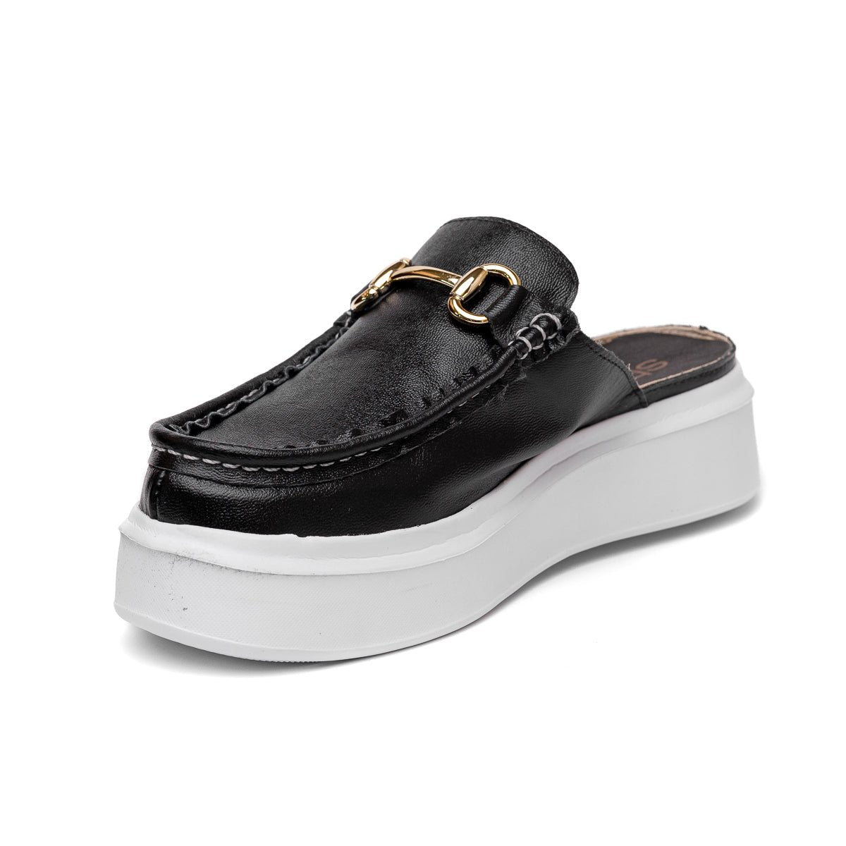 Mule Feminino Sola Alta Strut Confort - Preto - Strut