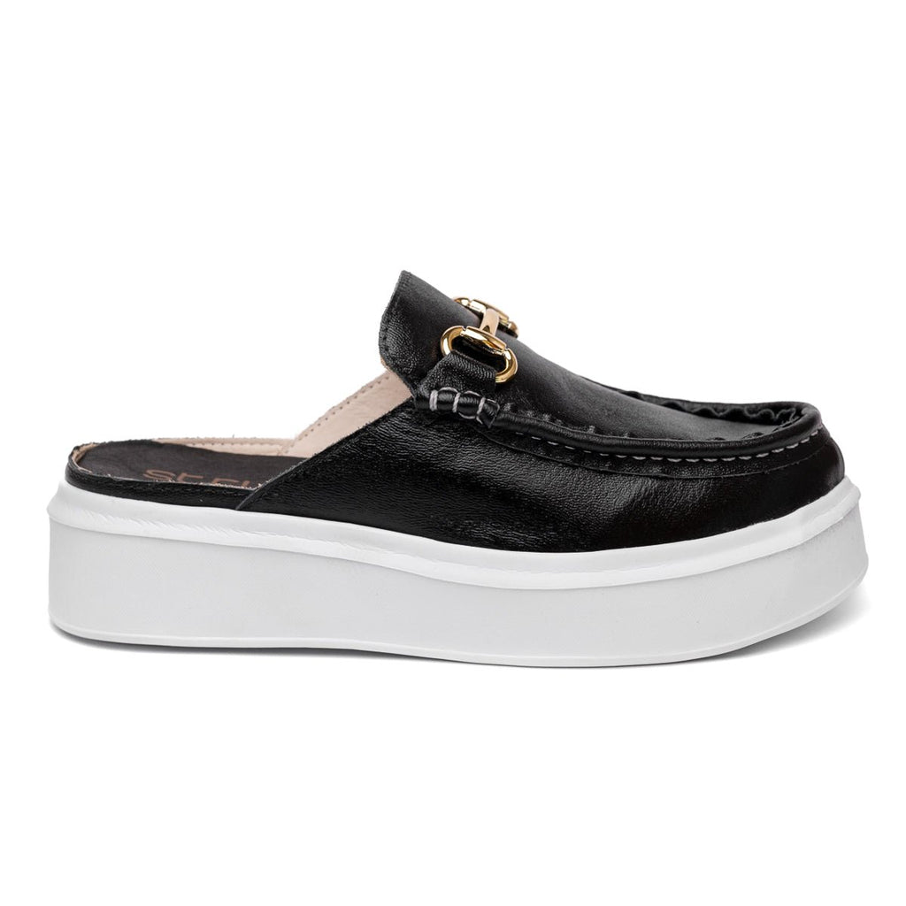 Mule Feminino Sola Alta Strut Confort - Preto - Strut