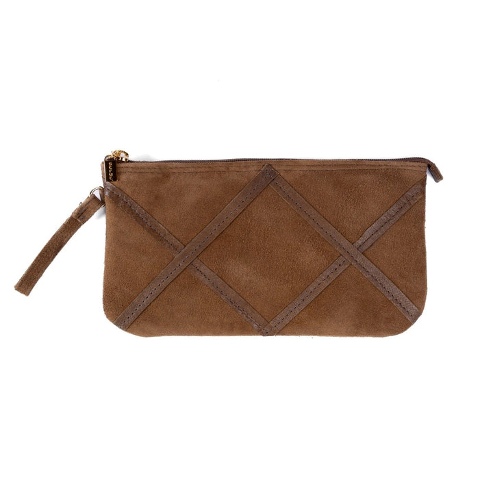 Necessaire Strut em Couro Camurça - Tabaco - Strut