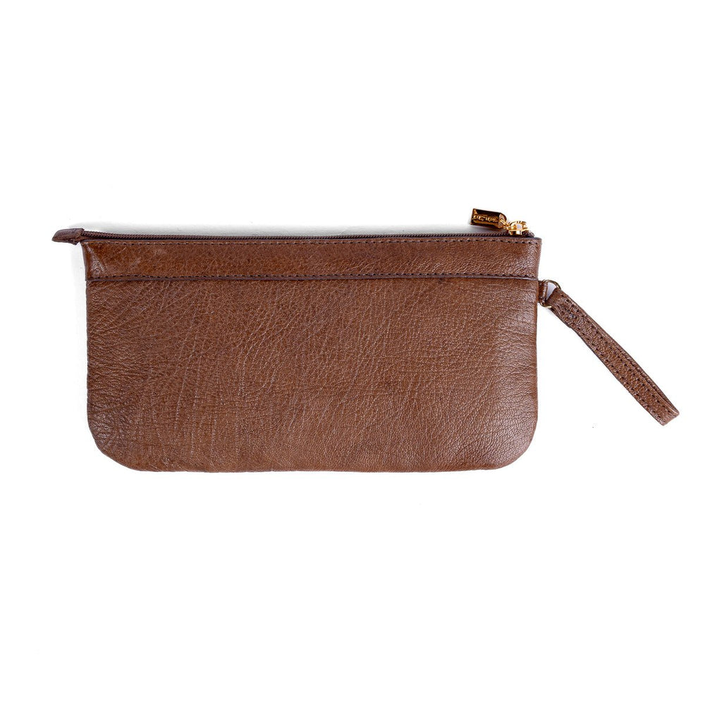 Necessaire Unissex Strut em Couro de Carneiro - Tabaco - Strut