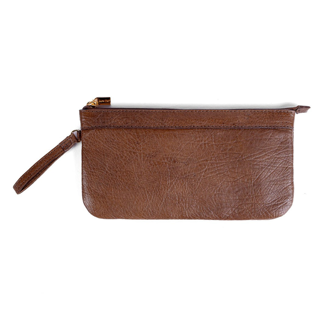 Necessaire Unissex Strut em Couro de Carneiro - Tabaco - Strut