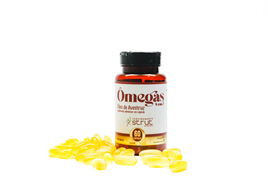 Óleo de Avestruz 60 Cápsula de 1000mg - Strut