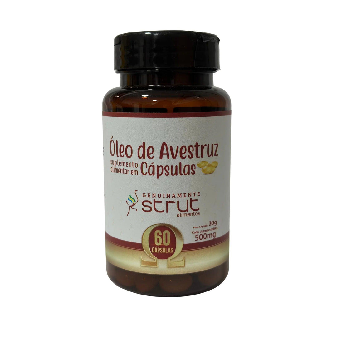 Óleo de Avestruz 60 Cápsula de 500mg - Strut