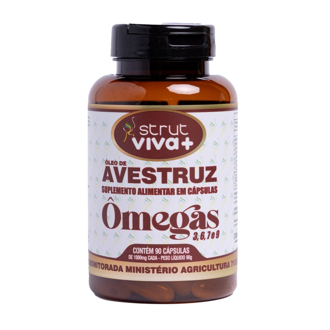 Óleo de Avestruz 90 Cápsulas de 1000mg - Strut