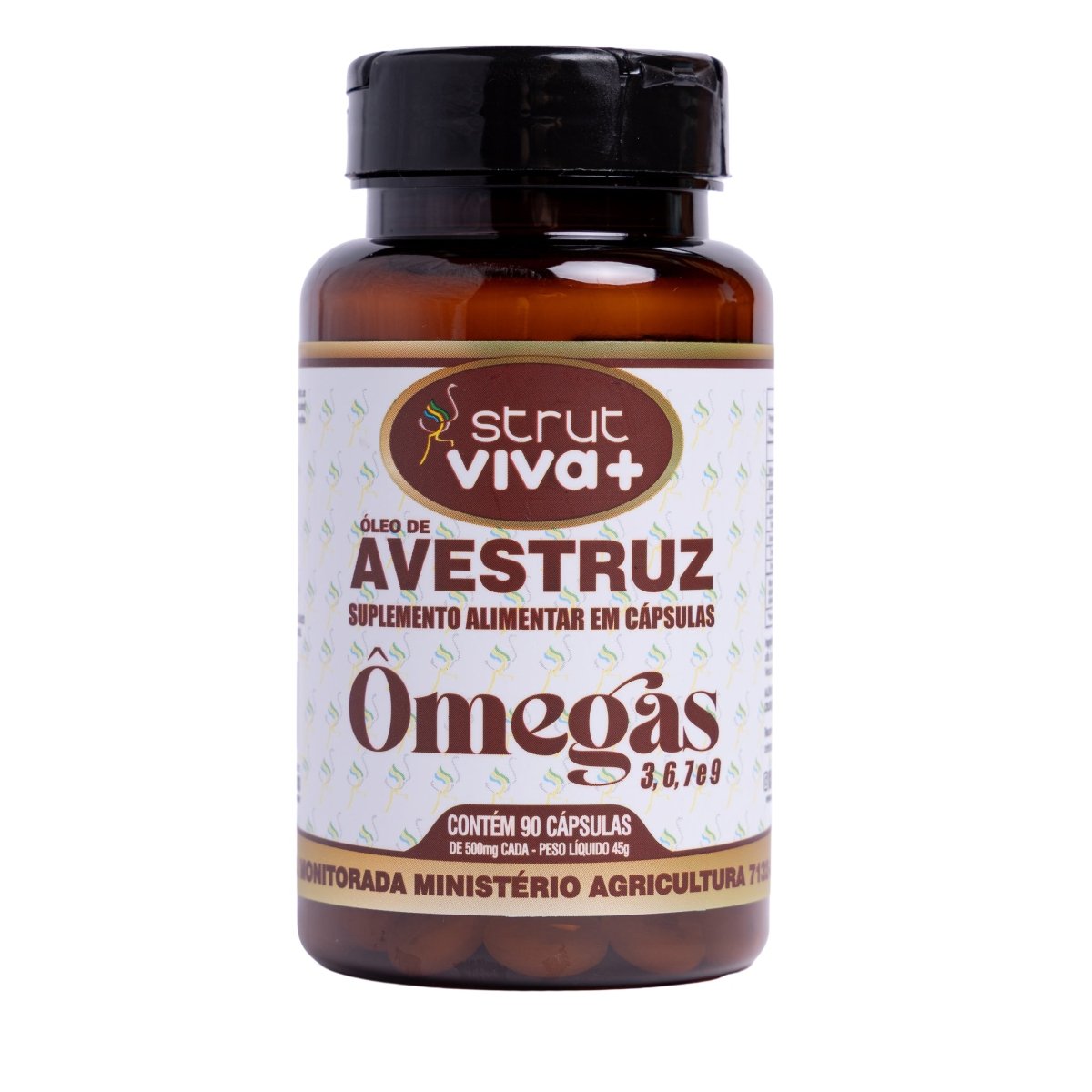 Óleo de Avestruz 90 Cápsulas de 500mg - Strut