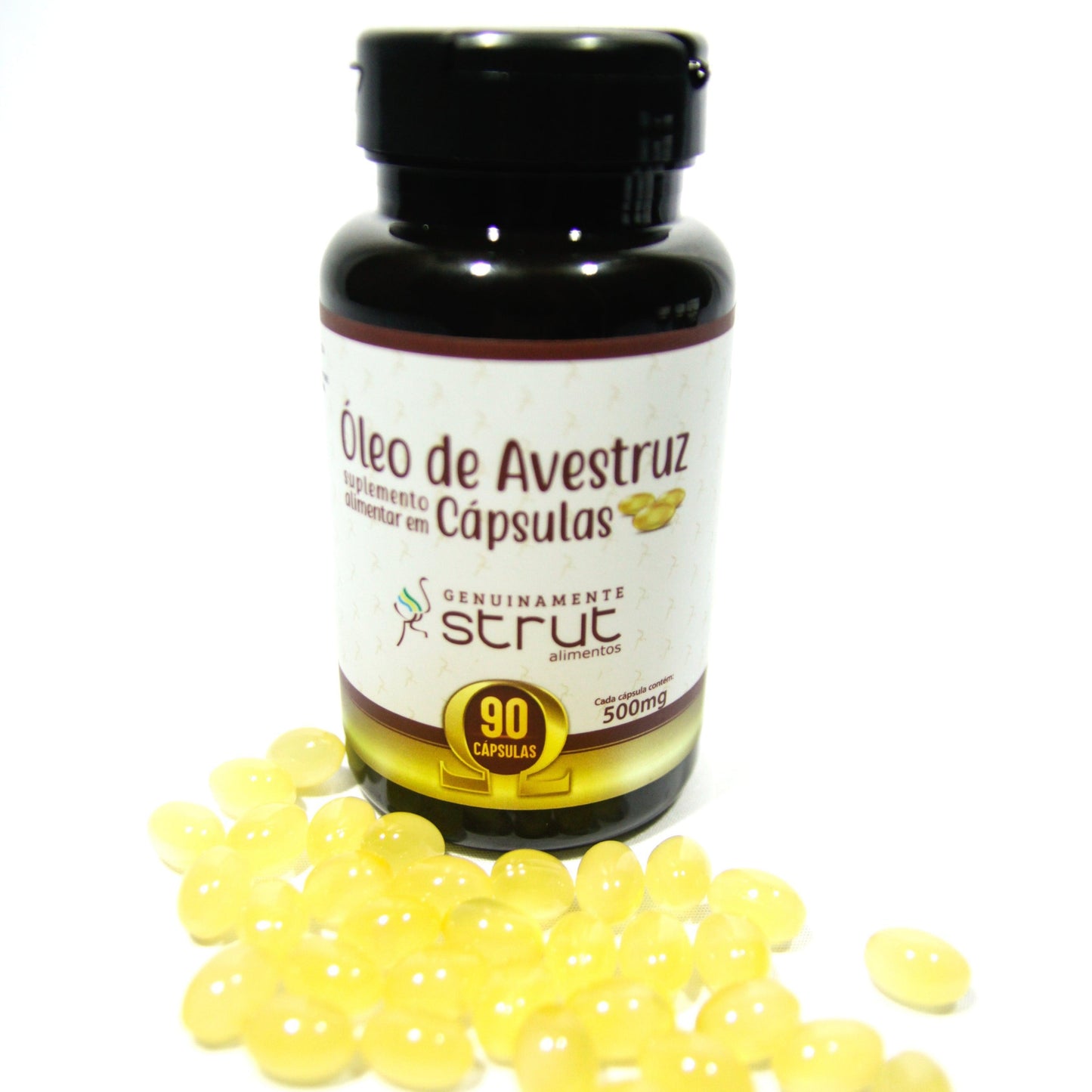 Óleo de Avestruz 90 Cápsulas de 500mg - Strut