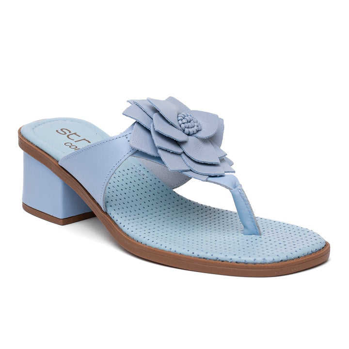 Sandália Feminina Strut Confort com Salto - Azul Bebê - Strut