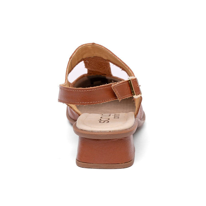 Slingback Feminino Strut Confort - Ferrugem - Strut
