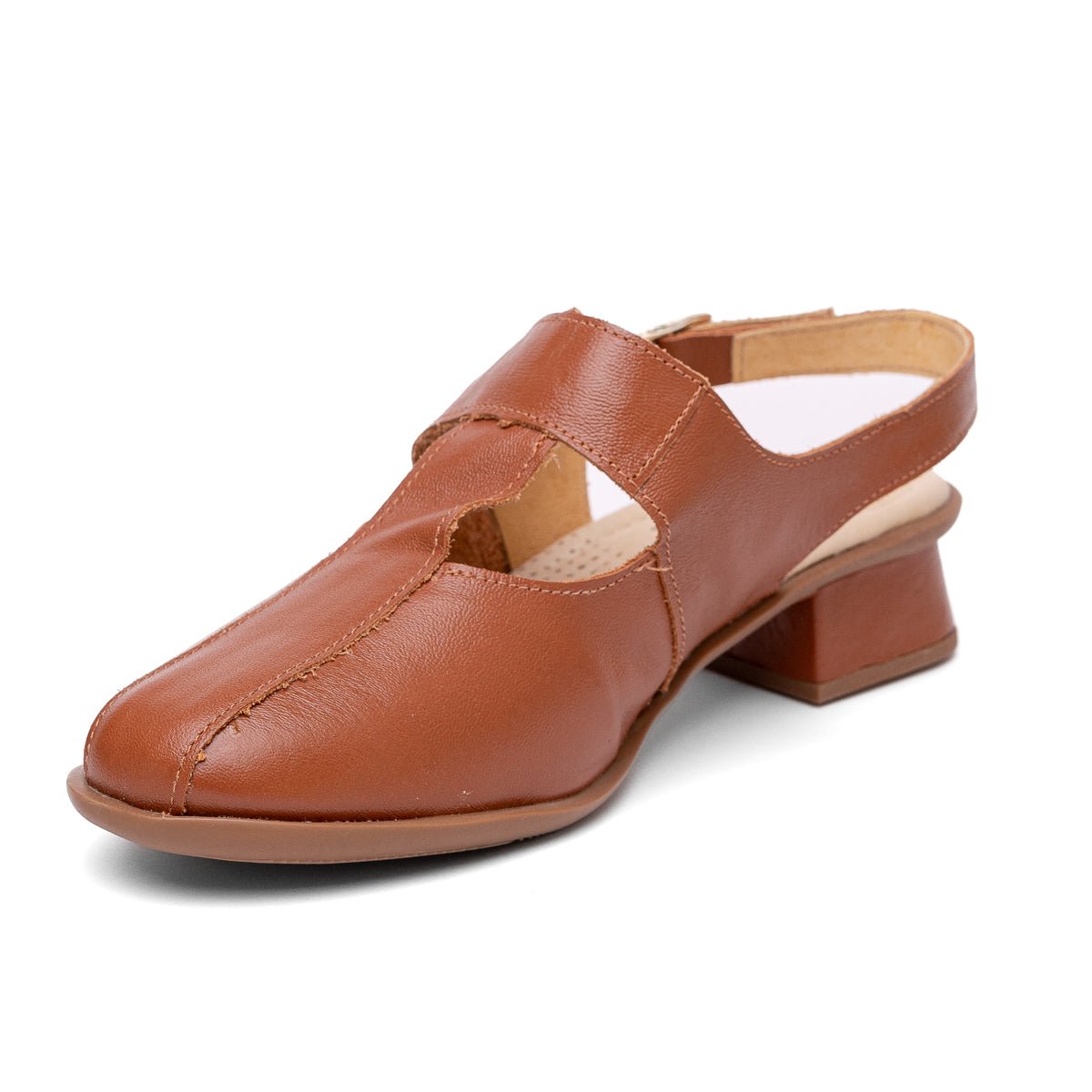 Slingback Feminino Strut Confort - Ferrugem - Strut