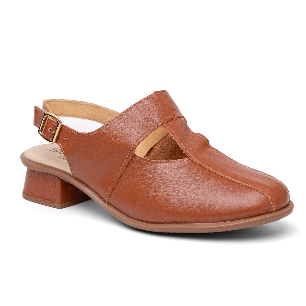 Slingback Feminino Strut Confort - Ferrugem - Strut